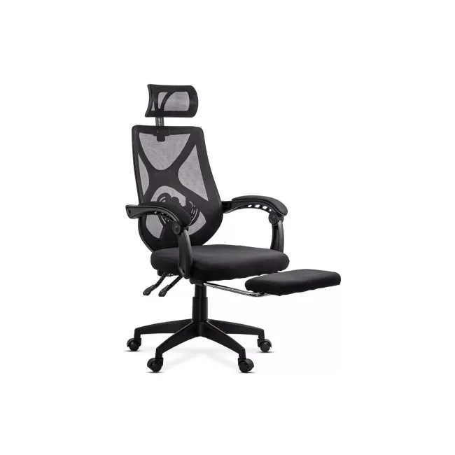 Scaun birou mesh OFF636, ergonomic, suport lombar, tetiera reglabila, mecanism asincron,100 kg DRM10575