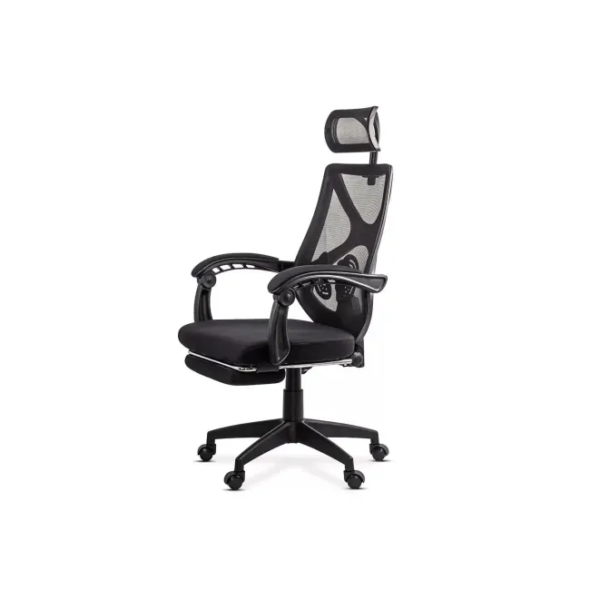 Scaun birou mesh OFF636, ergonomic, suport lombar, tetiera reglabila, mecanism asincron,100 kg DRM10575