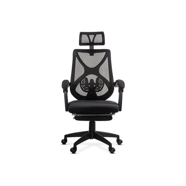 Scaun birou mesh OFF636, ergonomic, suport lombar, tetiera reglabila, mecanism asincron,100 kg DRM10575