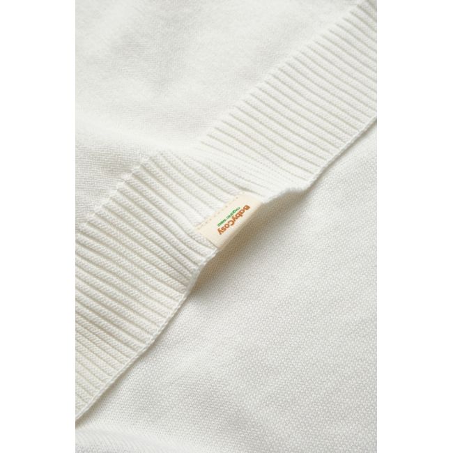 Paturica cu ursulet pentru nou nascut, 100% bumbac organic, TeddyBear, BabyCosy, ecru JEMBC-CSY8131