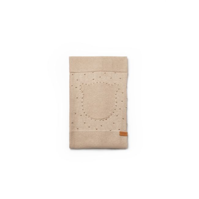 Paturica cu ursulet pentru nou nascut, 100% bumbac organic, TeddyBear, BabyCosy, maro JEMBC-CSY8132