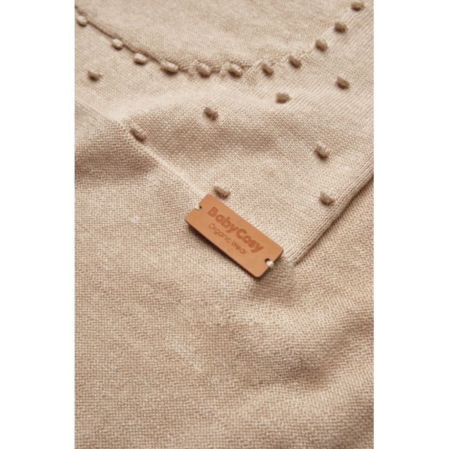 Paturica cu ursulet pentru nou nascut, 100% bumbac organic, TeddyBear, BabyCosy, maro JEMBC-CSY8132