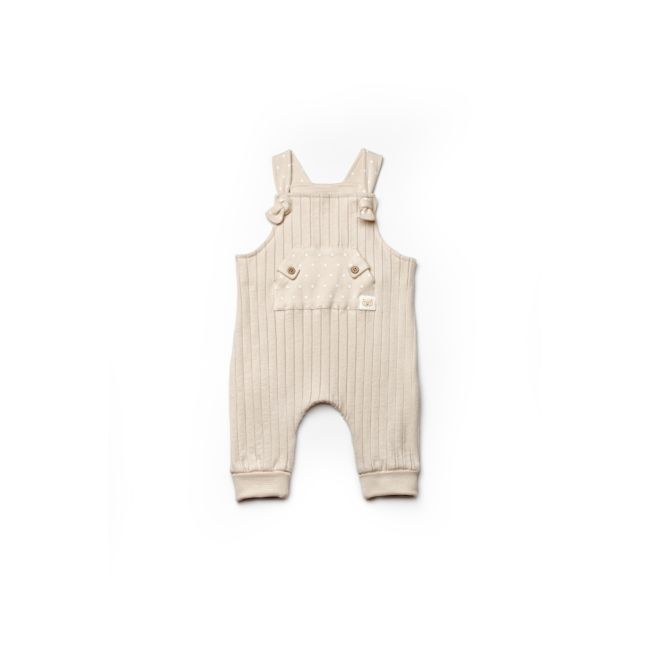 Salopeta cu bretele TeddyBear, BabyCosy, 100% bumbac organic (Marime: 3-6 Luni) JEMBC-CSY8114-3