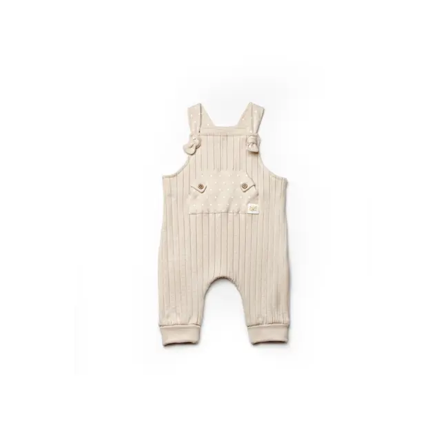 Salopeta cu bretele TeddyBear, BabyCosy, 100% bumbac organic (Marime: 6-9 luni) JEMBC-CSY8114-6