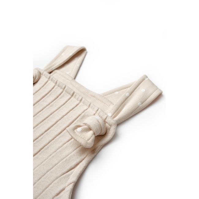 Salopeta cu bretele TeddyBear, BabyCosy, 100% bumbac organic (Marime: 9-12 luni) JEMBC-CSY8114-9