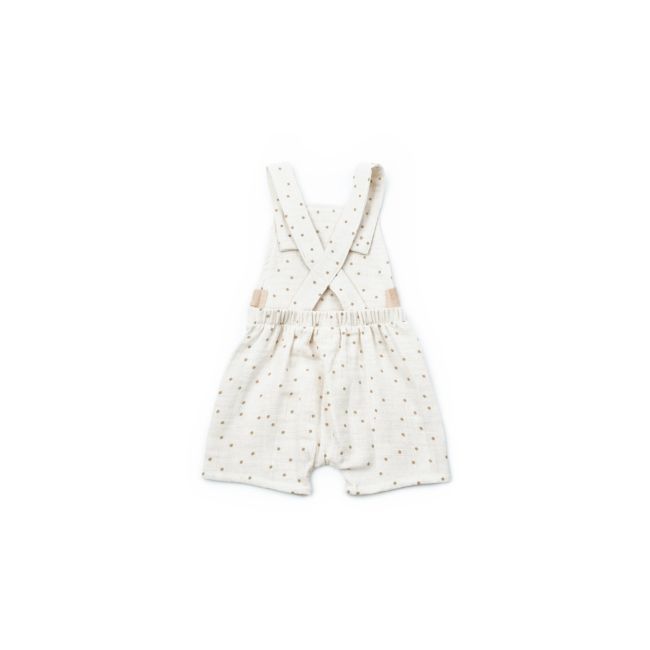 Salopeta cu palariuta TeddyBear, BabyCosy, 100% bumbac organic (Marime: 3-6 Luni) JEMBC-CSYM7106-3