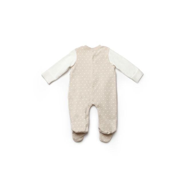 Salopeta eleganta TeddyBear, BabyCosy, 100% bumbac organic (Marime: 3-6 Luni) JEMBC-CSY8106-3