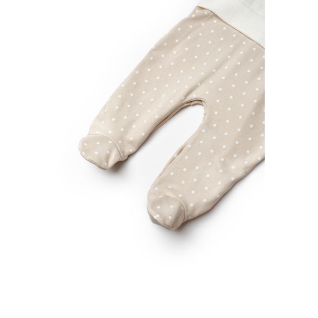 Salopeta eleganta TeddyBear, BabyCosy, 100% bumbac organic (Marime: 6-9 luni) JEMBC-CSY8106-6