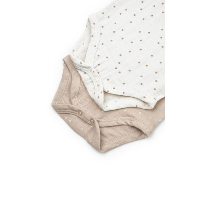 Set 2 body-uri cu guler TeddyBear, BabyCosy, 100% bumbac (Marime: 3-6 Luni) JEMBC-CSYM7100-3