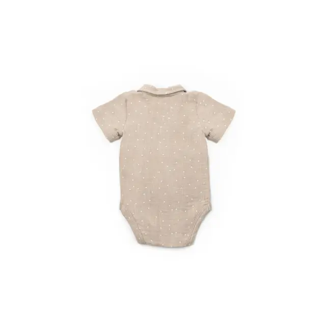 Set 2 body-uri cu guler TeddyBear, BabyCosy, 100% bumbac (Marime: 6-9 luni) JEMBC-CSYM7100-6
