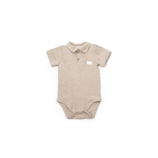 Set 2 body-uri cu guler TeddyBear, BabyCosy, 100% bumbac (Marime: 6-9 luni) JEMBC-CSYM7100-6