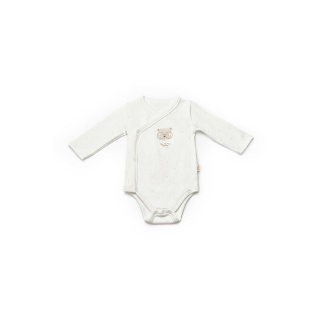 Set 2 body-uri cu maneca lunga petrecute, TeaddyBear, BabyCosy (Marime: 6-9 luni) JEMBC-CSY8103-6