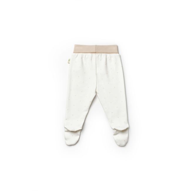 Set 2 pantaloni cu botosei bebe TeddyBear, BabyCosy, 100% bumbac organic (Marime: 6-9 luni) JEMBC-CSY8104-6