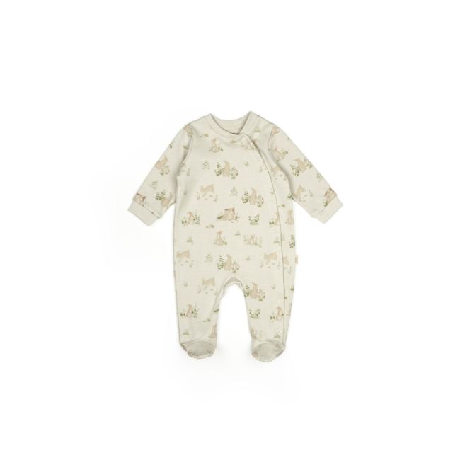 Set 2 salopete Rabbit, 100%bumbac organic, BabyCosy (Marime: 3-6 Luni) JEMBC-CSY5820-3