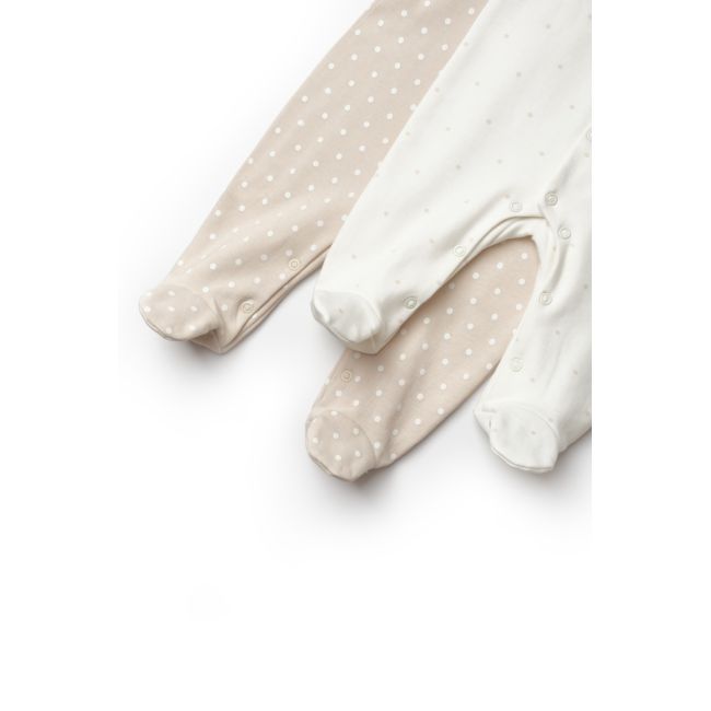 Set 2 salopete TeddyBear, 100%bumbac organic, BabyCosy (Marime: 3-6 Luni) JEMBC-CSY8107-3
