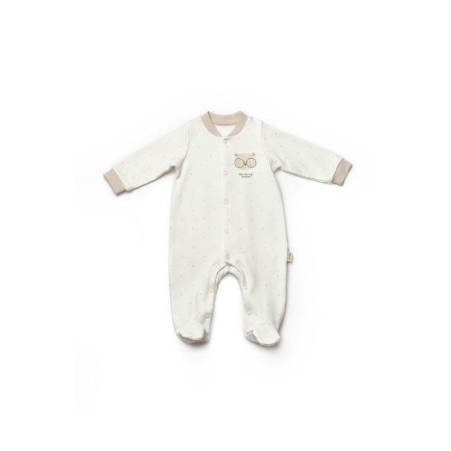 Set 2 salopete TeddyBear, 100%bumbac organic, BabyCosy (Marime: 3-6 Luni) JEMBC-CSY8107-3
