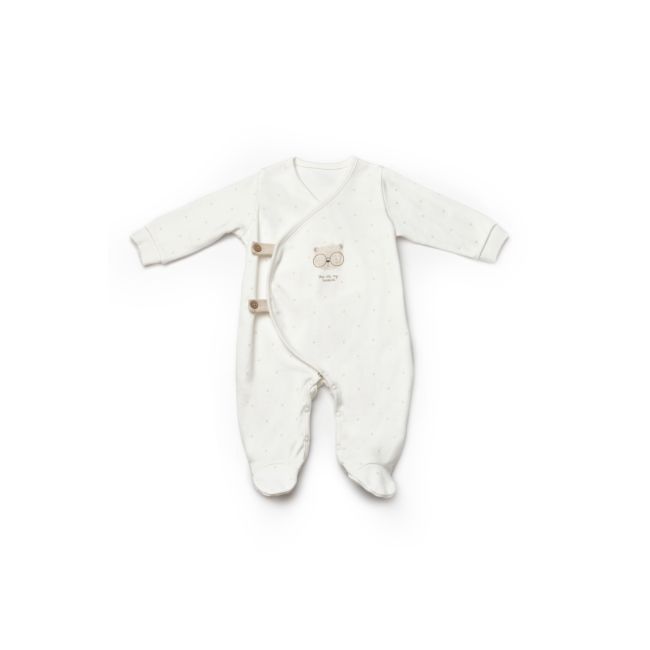 Set 2 salopete petrecute TeddyBear, 100%bumbac organic, BabyCosy (Marime: 6-9 luni) JEMBC-CSY8108-6