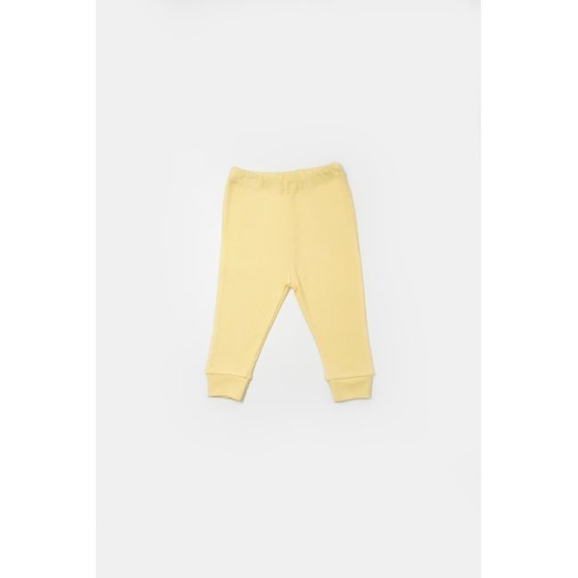 Set 3 piese:bluza, pantaloni si caciulita Bamboo, galben, BabyCosy, 50% bumbac+50%bambus (Marime: 9-12 luni) JEMBC-CSYB9002-9