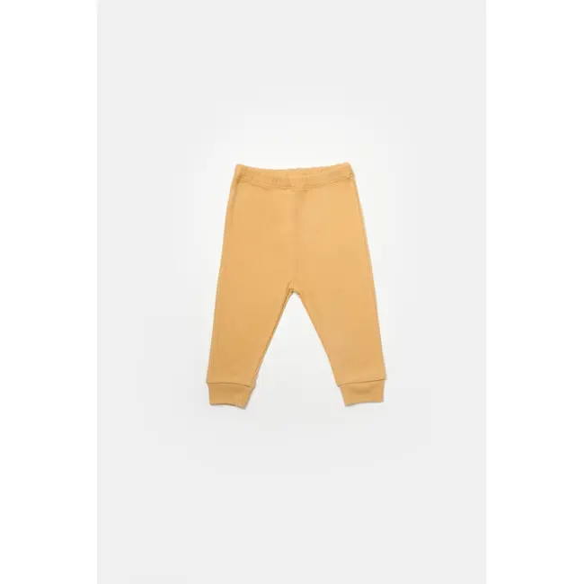 Set 3 piese:bluza, pantaloni si caciulita Bamboo, maro, BabyCosy, 50% bumbac+50%bambus (Marime: 3-6 Luni) JEMBC-CSYB9003-3