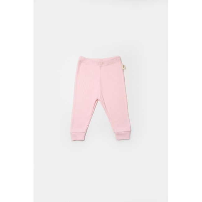 Set 3 piese:bluza, pantaloni si caciulita Bamboo, roz, BabyCosy, 50% bumbac+50%bambus (Marime: 12-18 Luni) JEMBC-CSYB9001-12
