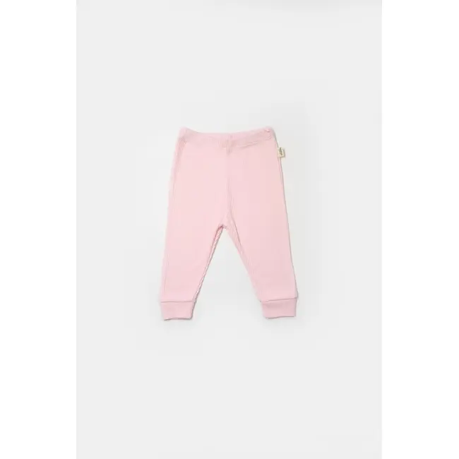 Set 3 piese:bluza, pantaloni si caciulita Bamboo, roz, BabyCosy, 50% bumbac+50%bambus (Marime: 18-24 Luni) JEMBC-CSYB9001-18