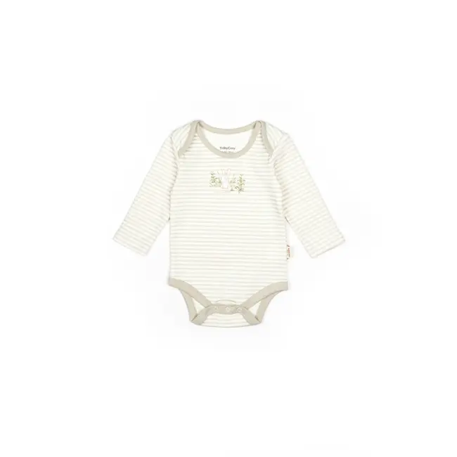 Set 3 piese:body, pantaloni si baveta Rabbit, BabyCosy, 100% bumbac (Marime: 6-9 luni) JEMBC-CSY5201-6
