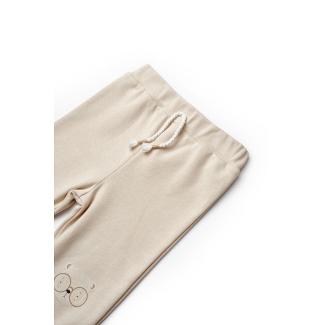 Set bluzita si pantaloni TeddyBear, 100%bumbac organic, BabyCosy (Marime: 12-18 Luni) JEMBC-CSY8112-12