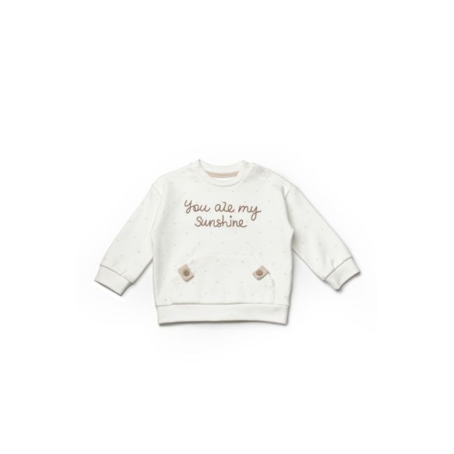 Set bluzita si pantaloni TeddyBear, 100%bumbac organic, BabyCosy (Marime: 6-9 luni) JEMBC-CSY8112-6