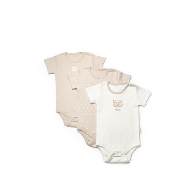 Set de 3 body TeddyBear, BabyCosy, 100% bumbac (Marime: 18-24 Luni) JEMBC-CSY8122-18