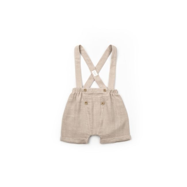 Set tricou, salopeta si sapca TeddyBear, 100% bumbac organic, BabyCosy (Marime: 12-18 Luni) JEMBC-BC-CSYM7102-12