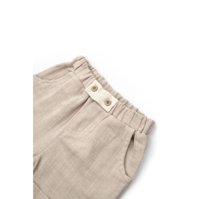 Set tricou cu pantaloni scurti TeddyBear, 100% bumbac organic, BabyCosy (Marime: 3-6 Luni) JEMBC-CSYM7101-3