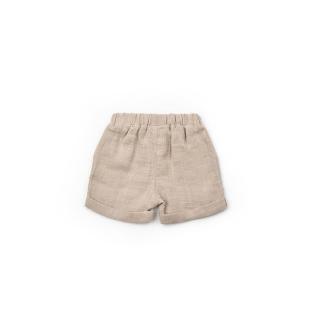 Set tricou cu pantaloni scurti TeddyBear, 100% bumbac organic, BabyCosy (Marime: 6-9 luni) JEMBC-CSYM7101-6