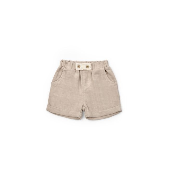 Set tricou cu pantaloni scurti TeddyBear, 100% bumbac organic, BabyCosy (Marime: 6-9 luni) JEMBC-CSYM7101-6