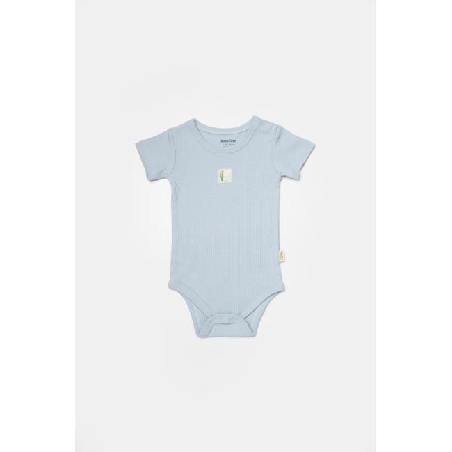 Set 2 body Bamboo, blue, BabyCosy, 50% bumbac+50%bambus (Marime: 6-9 luni) JEMBC-CSYB9017-6