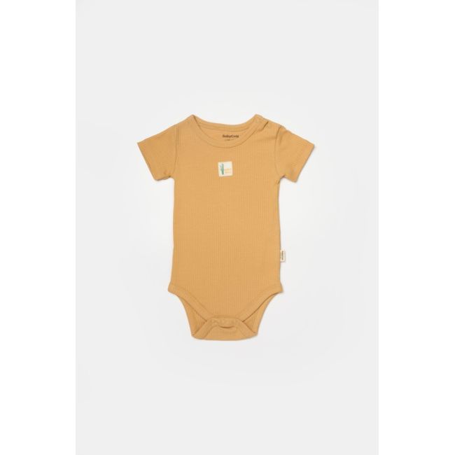 Set 2 body Bamboo, galben, BabyCosy, 50% bumbac+50%bambus (Marime: 18-24 Luni) JEMBC-CSYB9016-18