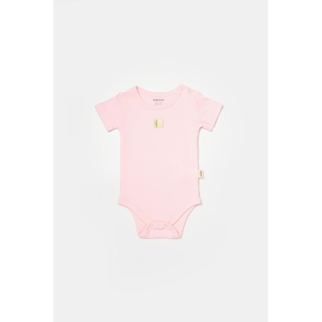 Set 2 body Bamboo,roz, BabyCosy, 50% bumbac+50%bambus (Marime: 9-12 luni) JEMBC-CSYB9015-9
