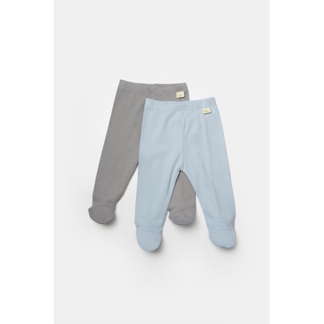 Set 2 pantaloni Bamboo, blue, BabyCosy, 50%bumbac+50% bambus (Marime: 0-3 Luni) JEMBC-CSYB9029-0