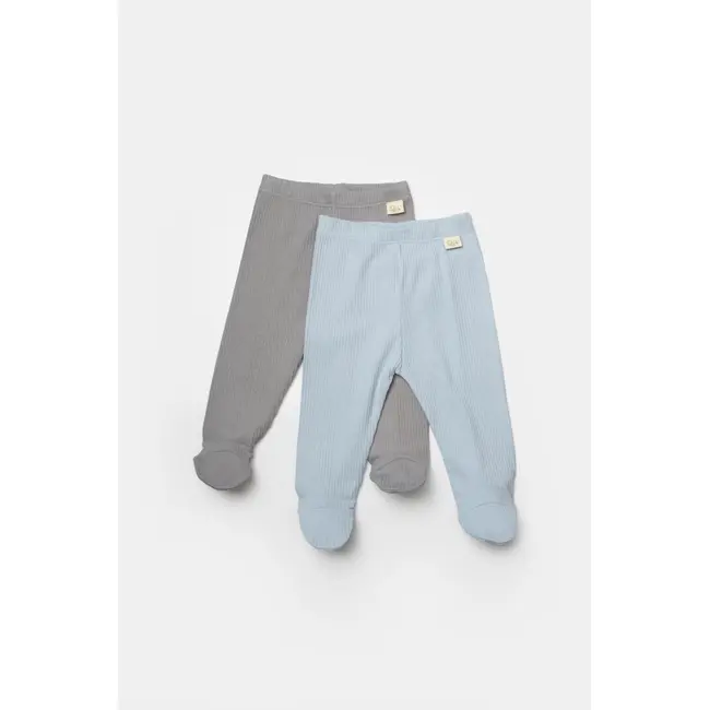Set 2 pantaloni Bamboo, blue, BabyCosy, 50%bumbac+50% bambus (Marime: 3-6 Luni) JEMBC-CSYB9029-3