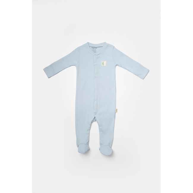 Set 2 salopete lungi Bamboo, blue, BabyCosy, 50%bumbac+50% bambus (Marime: 3-6 Luni) JEMBC-CSYB9035-3