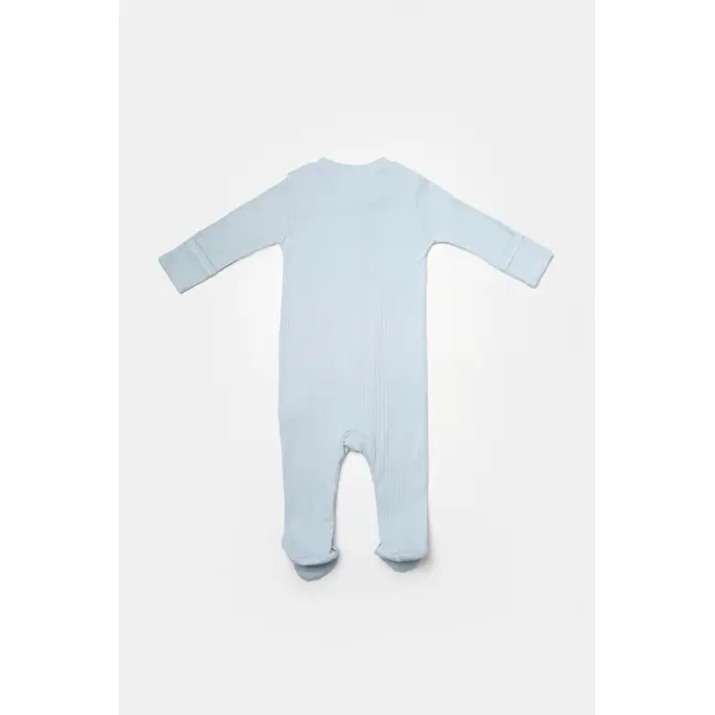 Set 2 salopete lungi Bamboo, blue, BabyCosy, 50%bumbac+50% bambus (Marime: 6-9 luni) JEMBC-CSYB9035-6