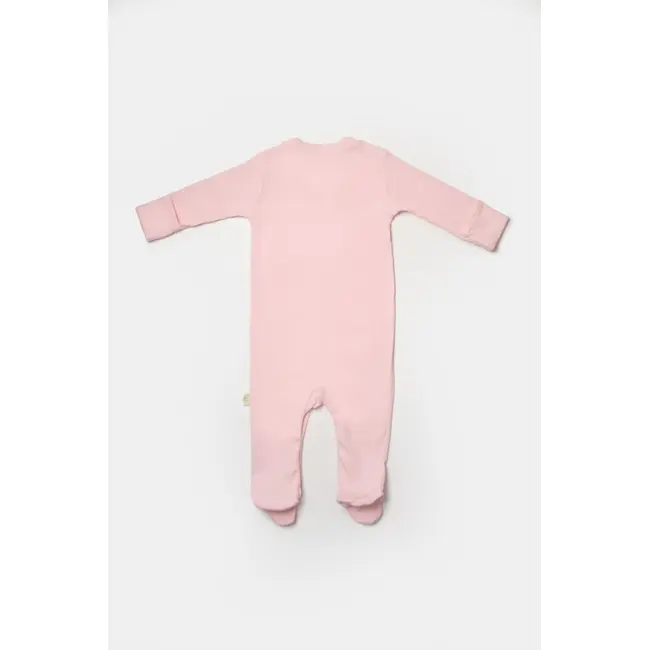Set 2 salopete lungi Bamboo, roz, BabyCosy, 50%bumbac+50% bambus (Marime: 3-6 Luni) JEMBC-CSYB9033-3