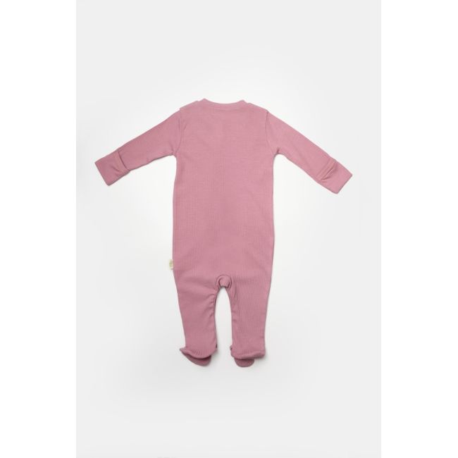 Set 2 salopete lungi Bamboo, roz, BabyCosy, 50%bumbac+50% bambus (Marime: 3-6 Luni) JEMBC-CSYB9033-3
