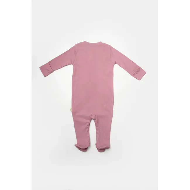 Set 2 salopete lungi Bamboo, roz, BabyCosy, 50%bumbac+50% bambus (Marime: 3-6 Luni) JEMBC-CSYB9033-3