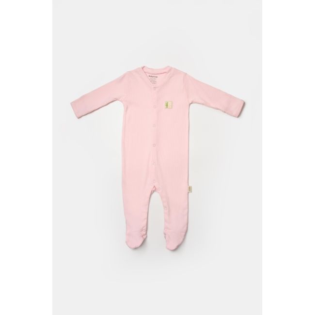 Set 2 salopete lungi Bamboo, roz, BabyCosy, 50%bumbac+50% bambus (Marime: 3-6 Luni) JEMBC-CSYB9033-3