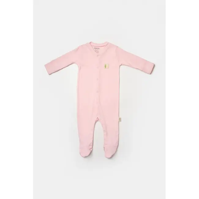 Set 2 salopete lungi Bamboo, roz, BabyCosy, 50%bumbac+50% bambus (Marime: 3-6 Luni) JEMBC-CSYB9033-3