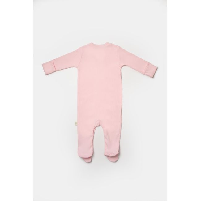 Set 2 salopete lungi Bamboo, roz, BabyCosy, 50%bumbac+50% bambus (Marime: 6-9 luni) JEMBC-CSYB9033-6