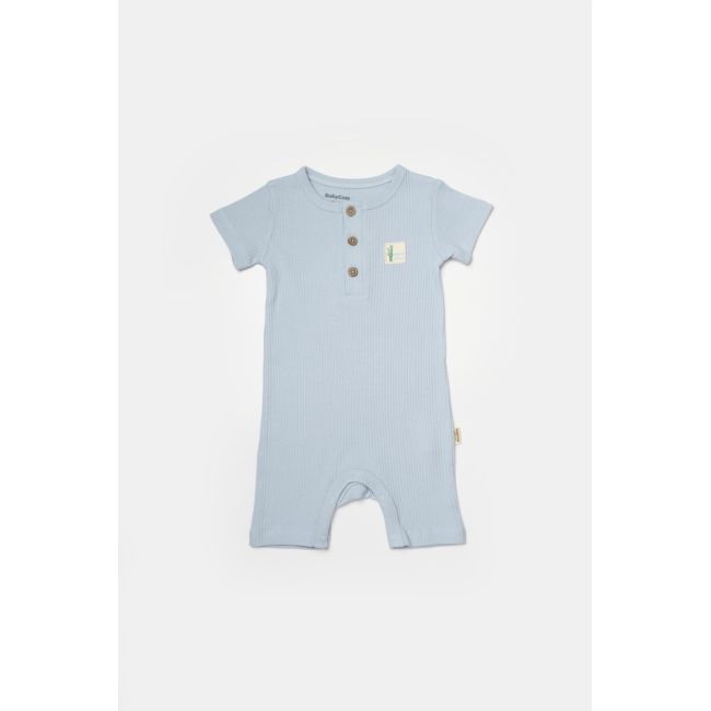 Set 2 salopete scurte Bamboo, blue, BabyCosy, 50%bumbac+50% bambus (Marime: 3-6 Luni) JEMBC-CSYB9038-3