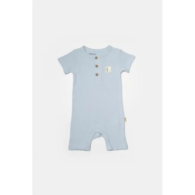 Set 2 salopete scurte Bamboo, blue, BabyCosy, 50%bumbac+50% bambus (Marime: 3-6 Luni) JEMBC-CSYB9038-3