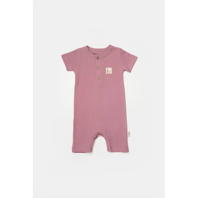 Set 2 salopete scurte Bamboo, roz, BabyCosy, 50%bumbac+50% bambus (Marime: 9-12 luni) JEMBC-CSYB9036-9