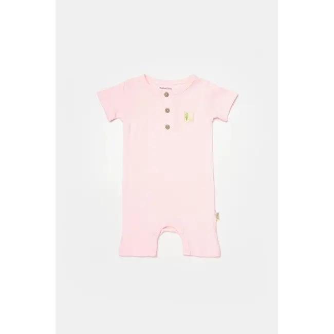 Set 2 salopete scurte Bamboo, roz, BabyCosy, 50%bumbac+50% bambus (Marime: 9-12 luni) JEMBC-CSYB9036-9